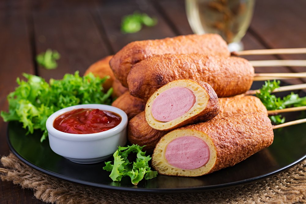 Delicious hot dogs made from cornmeal (16226) | Povkusu.com