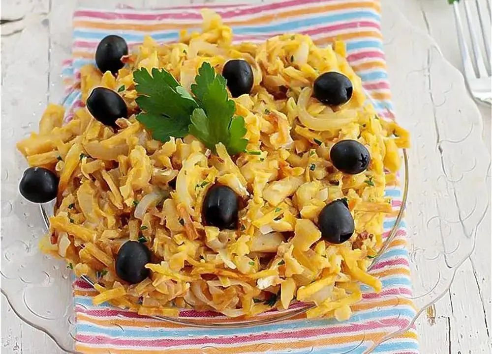 Cómo hacer Bacalhau à brás o Bacalao Dorado (16562) | Povkusu.com