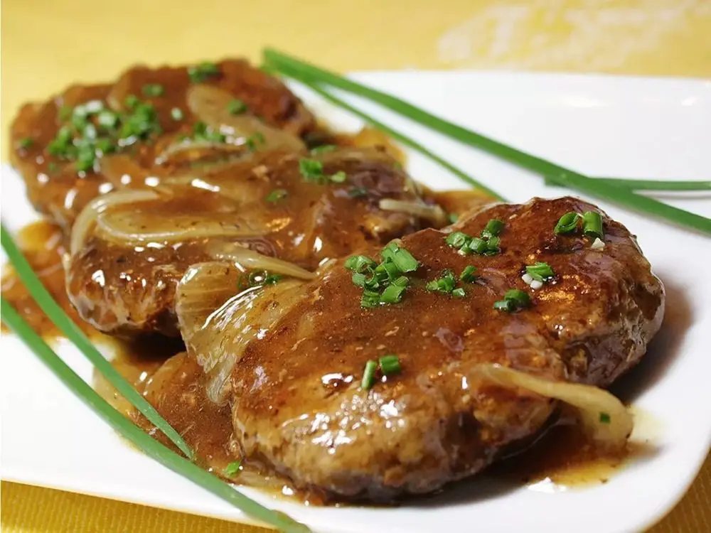 Homemade hamburger steak with onion sauce (16812) | Povkusu.com