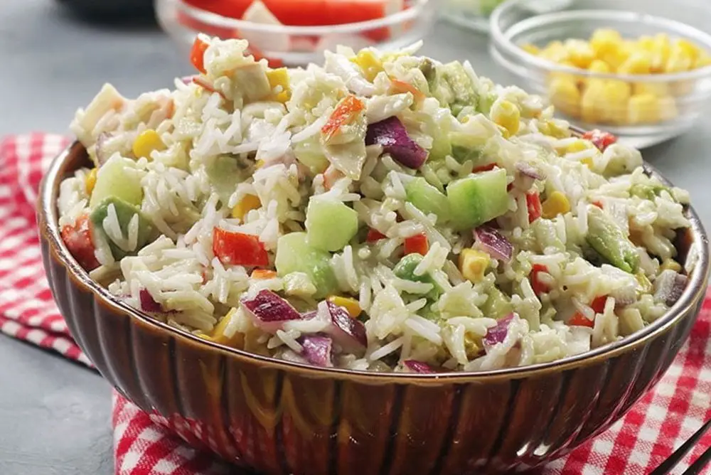 Receta sencilla de ensalada de arroz (16824) | Povkusu.com