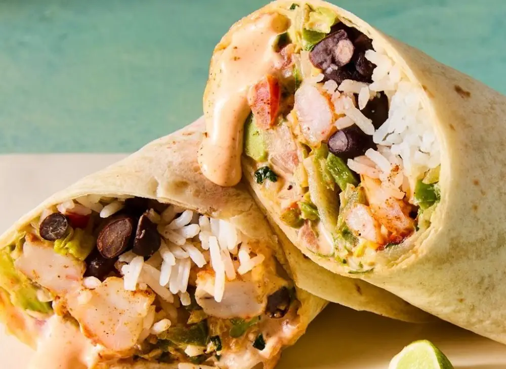 Shrimp burrito with homemade aioli sauce (17278) | Povkusu.com