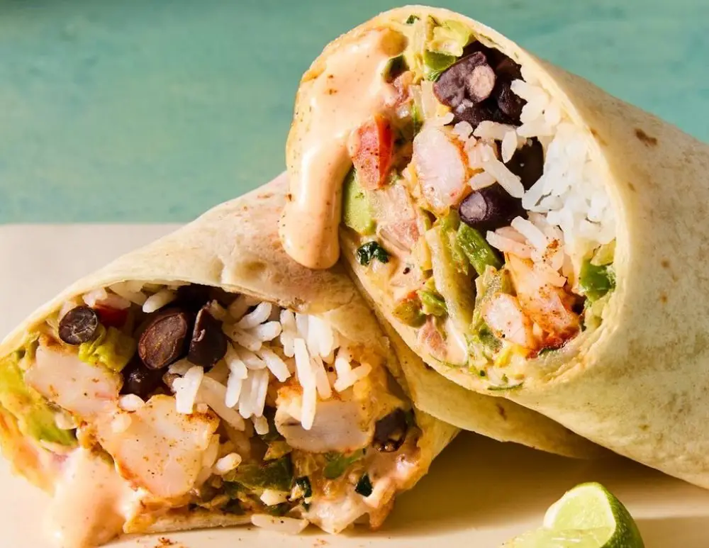 Flour tortillas stuffed with shrimp (17166) | Povkusu.com