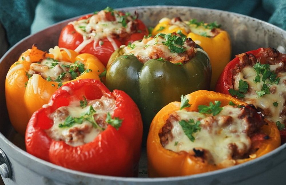 Mexican stuffed peppers for vegetarians (19435) | Povkusu.com