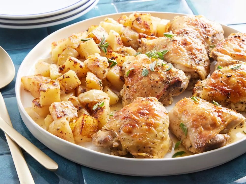 Greek Lemon Chicken and Potato Dish (19486) | Povkusu.com