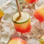 Favorite cocktail Tequila Sunrise in the form of ice cream